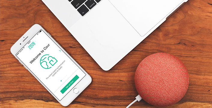 With Covr, you can offer your users a safe way of authenticating themselves and authorizing transactions via an app on their smartphones